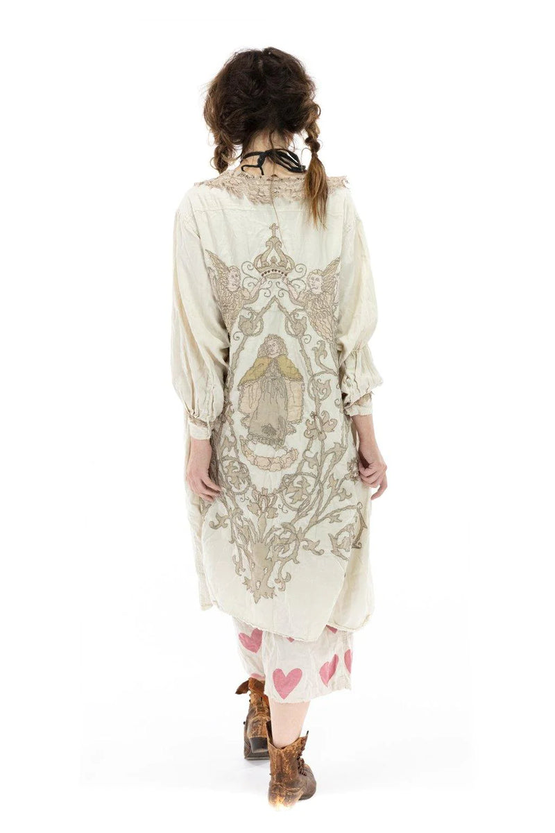 LEOLA EMBROIDERED SMOCK COAT-MAGNOLIA PEARL- JACKET 504