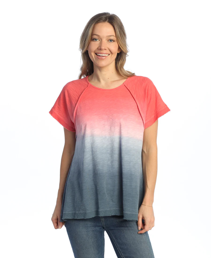 MISTY SHORT GAUZE SLEEVE TOP-JESS AND JANE