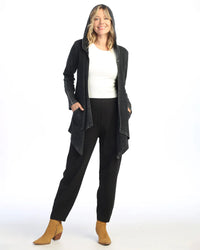 CASCADE THERMAL CARDIGAN W/POCKET-BLACK-JESS AND JANE