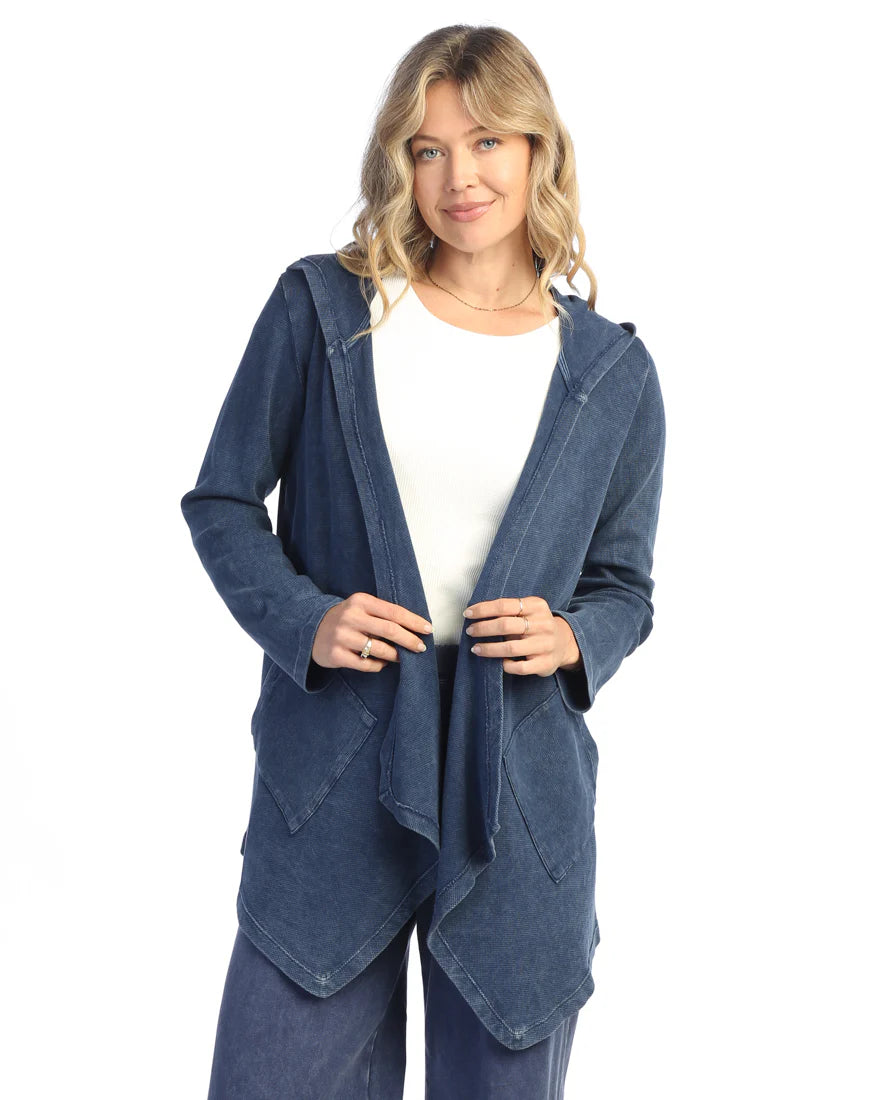 CASCADE THERMAL CARDIGAN W/POCKET-DENIM-JESS AND JANE