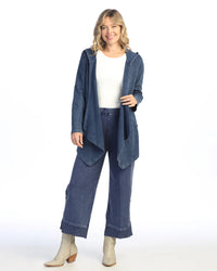 CASCADE THERMAL CARDIGAN W/POCKET-DENIM-JESS AND JANE