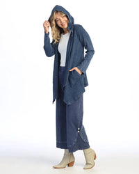 CASCADE THERMAL CARDIGAN W/POCKET-DENIM-JESS AND JANE