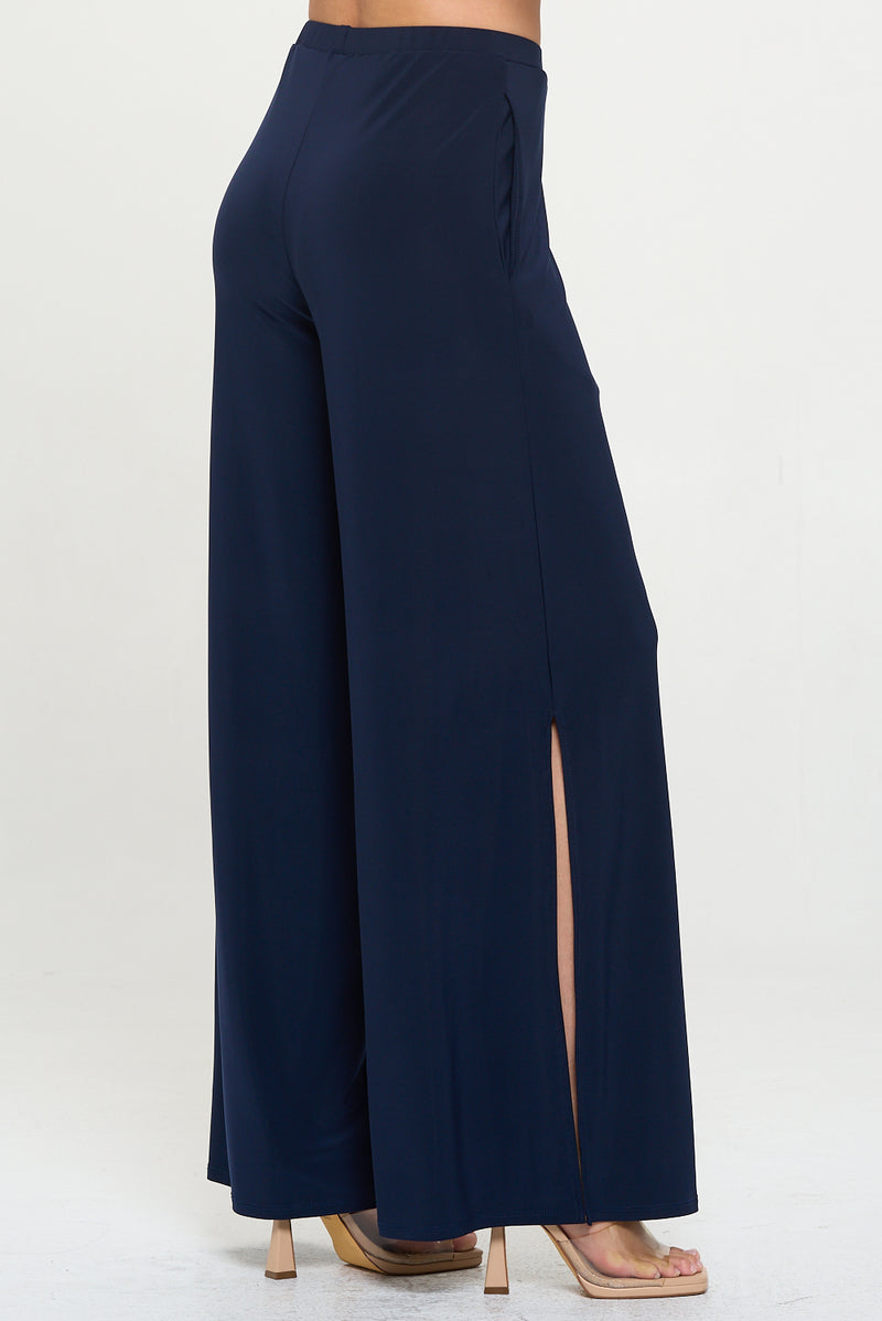 SIDE SLIT PANT-NAVY-LAST TANGO