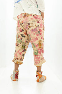 FLORAL MINER DENIM PANTS-MAGNOLIA PEARL- PANTS 522