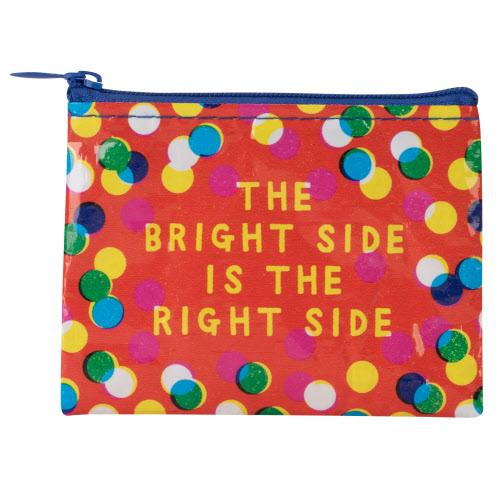 BRIGHT SIDE COIN PURSE - BLUE Q