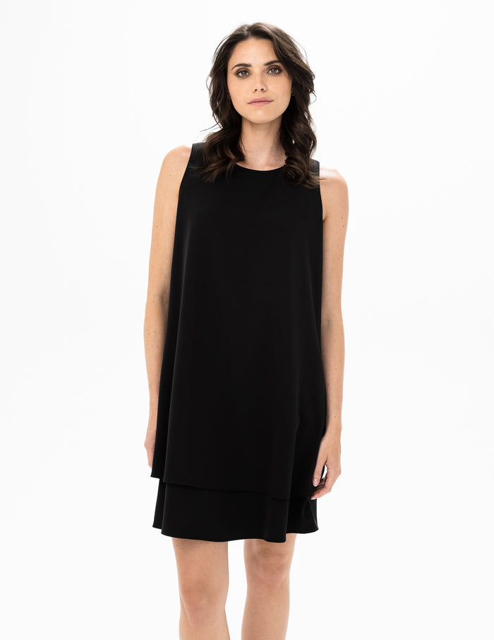 WOVEN DRESS-BLACK-RENUAR