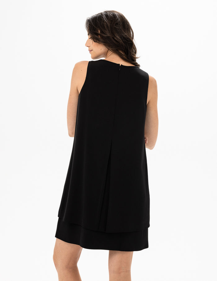 WOVEN DRESS-BLACK-RENUAR