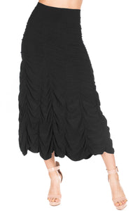 RUCHED SKIRT-BLACK-LAST TANGO