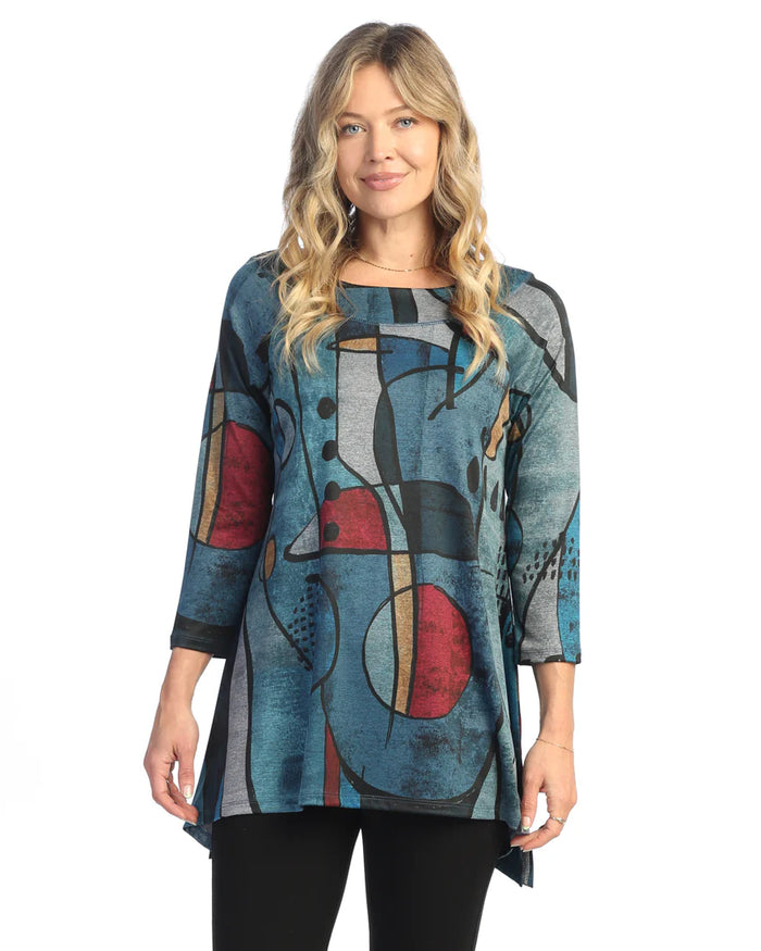 GRANADA SLINKY KNIT RAGLAN SLV TUNIC-JESS AND JANE