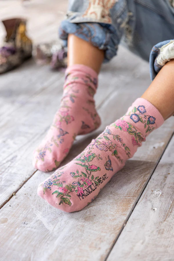 FLORAL MP SOCKS-SUMMER LOVIN'-MAGNOLIA PEARL-SOCKS 080