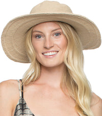 CROCHET WIDE BRIM HAT - LOST RIVER