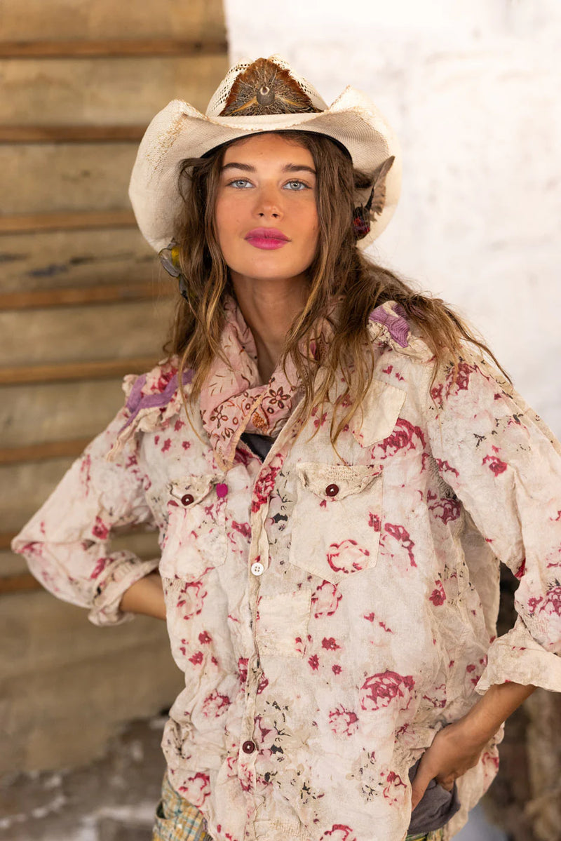 RIC RAC KELLY WESTERN SHIRT-MAGNOLIA PEARL-TOP  1216