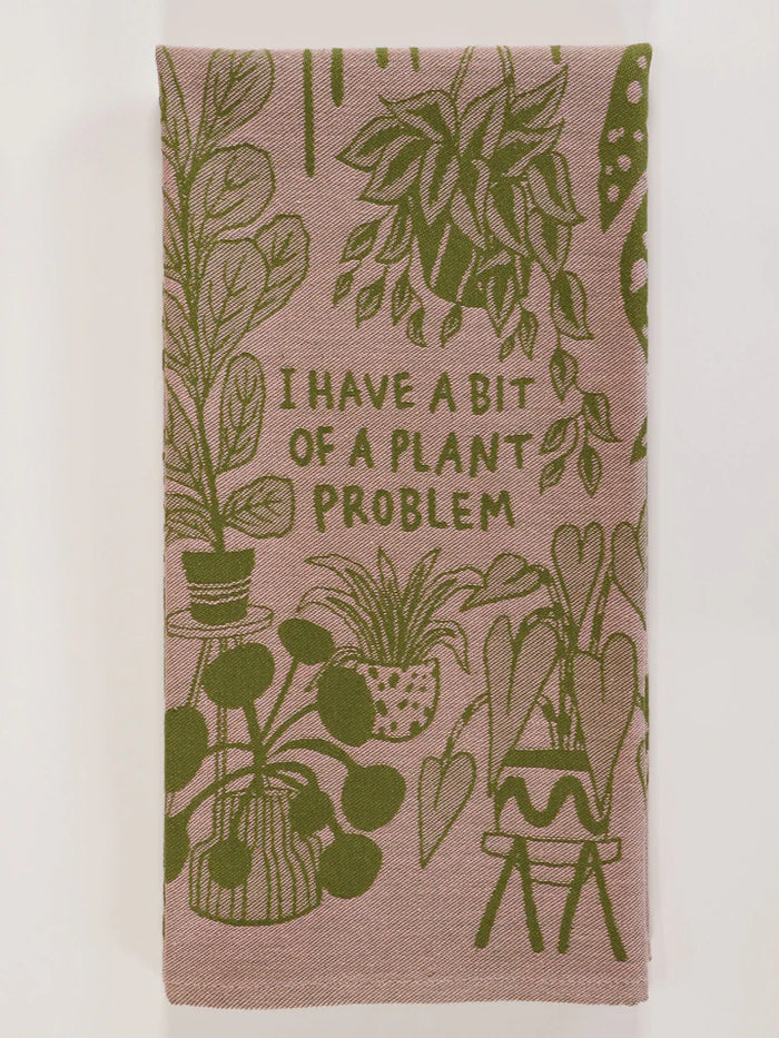 PLANT PROBLEM DISH TOWEL-BLUE Q