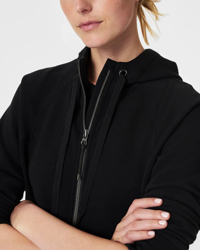 AIR ESSENTIALS FULL ZIP-VERY BLACK-SPANX