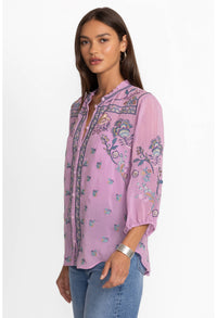 MEDINA BLOUSE-LAVENDER HERB-JOHNNY WAS