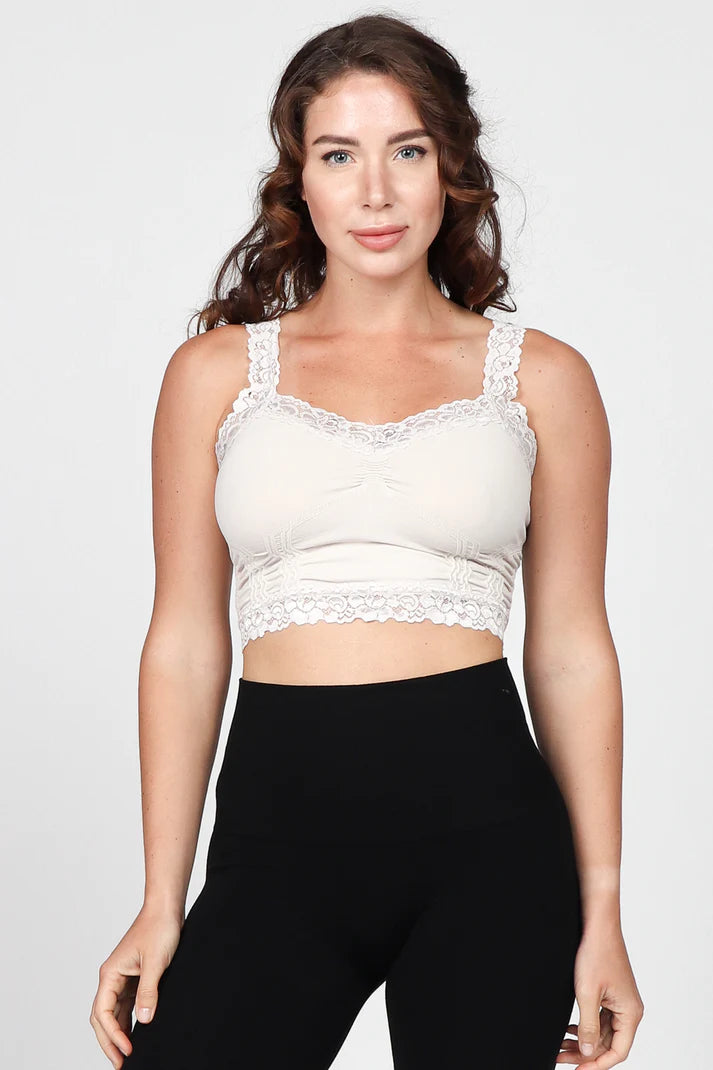 SEAMLESS LACE CORSET BRALETTE -FULL- M. RENA