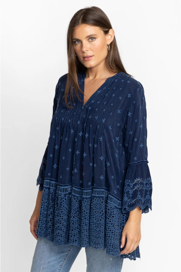 MANCHENGO TUNIC-BLUE NIGHT-JOHNNY WAS