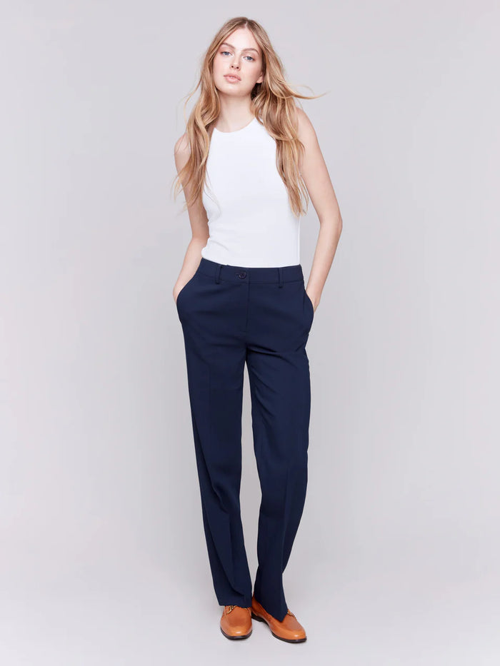 STRAIGHT LEG PANT-NAVY-CHARLIE B