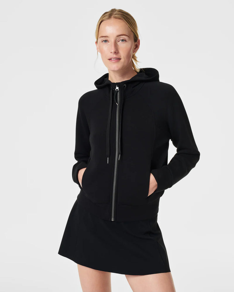 AIR ESSENTIALS FULL ZIP-VERY BLACK-SPANX