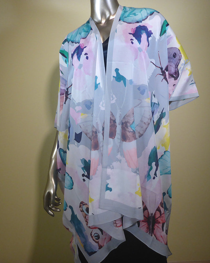 LONG SILK KIMONO JACKET-COCOON HOUSE