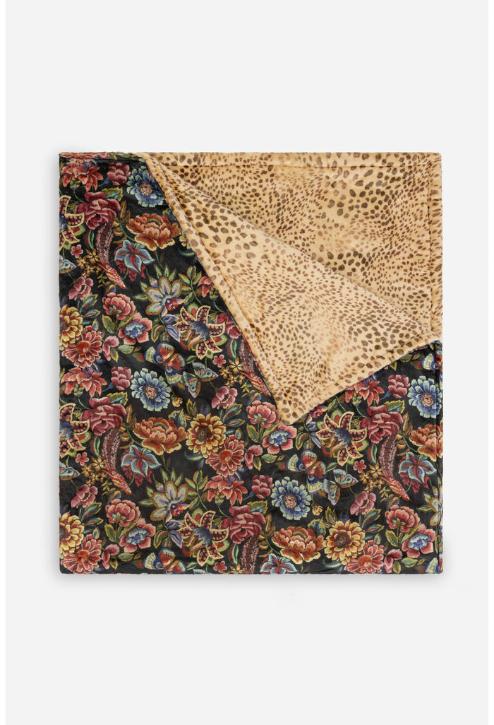 LAUREL CANYON COZY BLANKET-ANTIQUA FLOWER-JOHNNY WAS