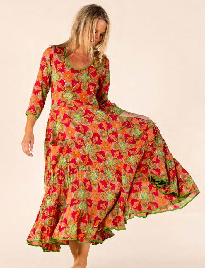 SAFRON FLORAL-RUBY SUNDRESS-NILA RUBIA