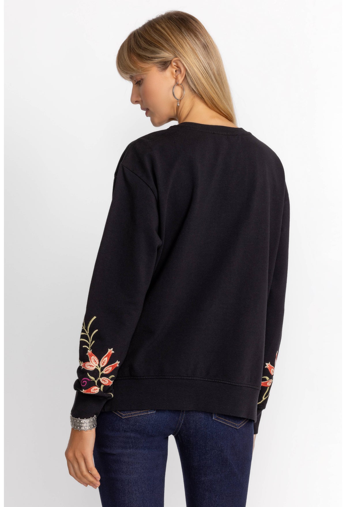 JULIANNA SWEATSHIRT-BLACK-JOHNNY WAS