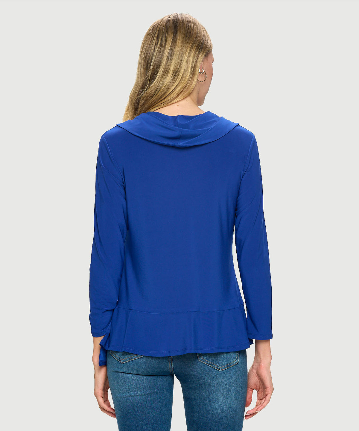 COWL NECK L/S BOHEMIAN TOP-ROYAL-LAST TANGO