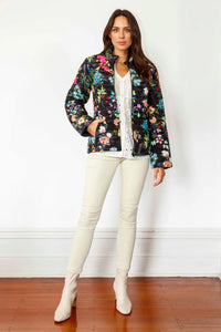 EVERGREEN PUFFER JACKET-BLACK-RUBY YAYA