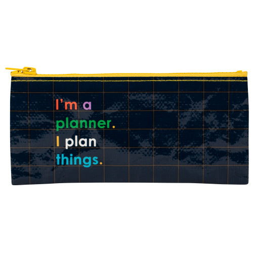 I'M A PLANNER PENCIL CASE - BLUE Q