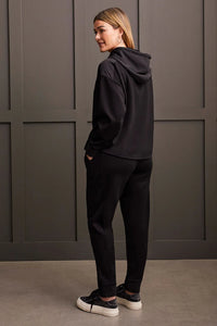 TECHNO LUX STRETCH HOODIE-BLACK-TRIBAL