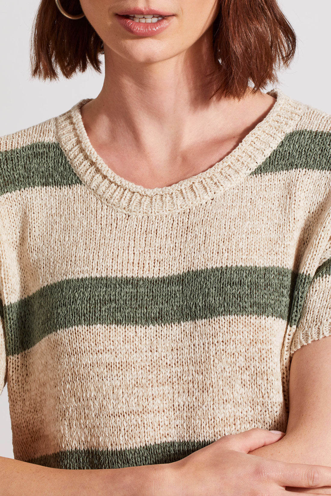 SCOOP NECK SWEATER-CYPRESS-TRIBAL