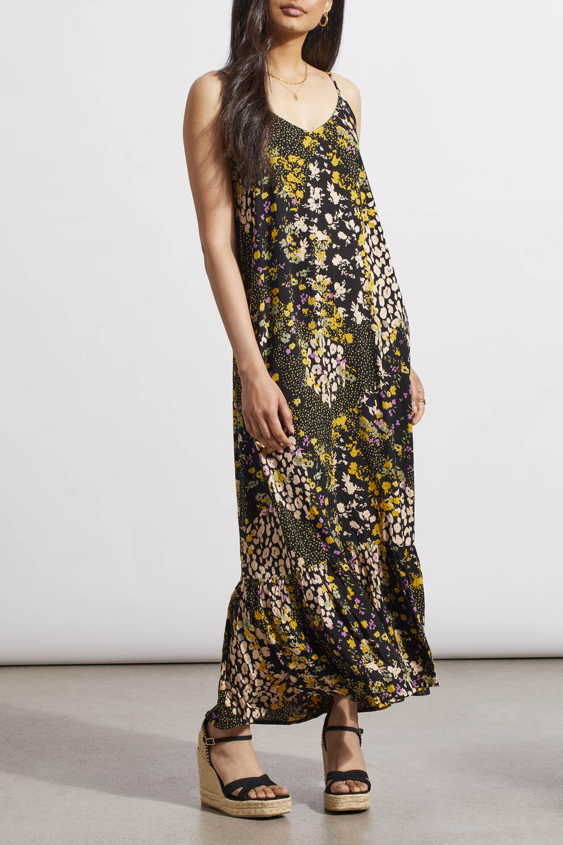 DITSY FLORAL PRINT MAXI DRESS-LIMONCELLO-TRIBAL