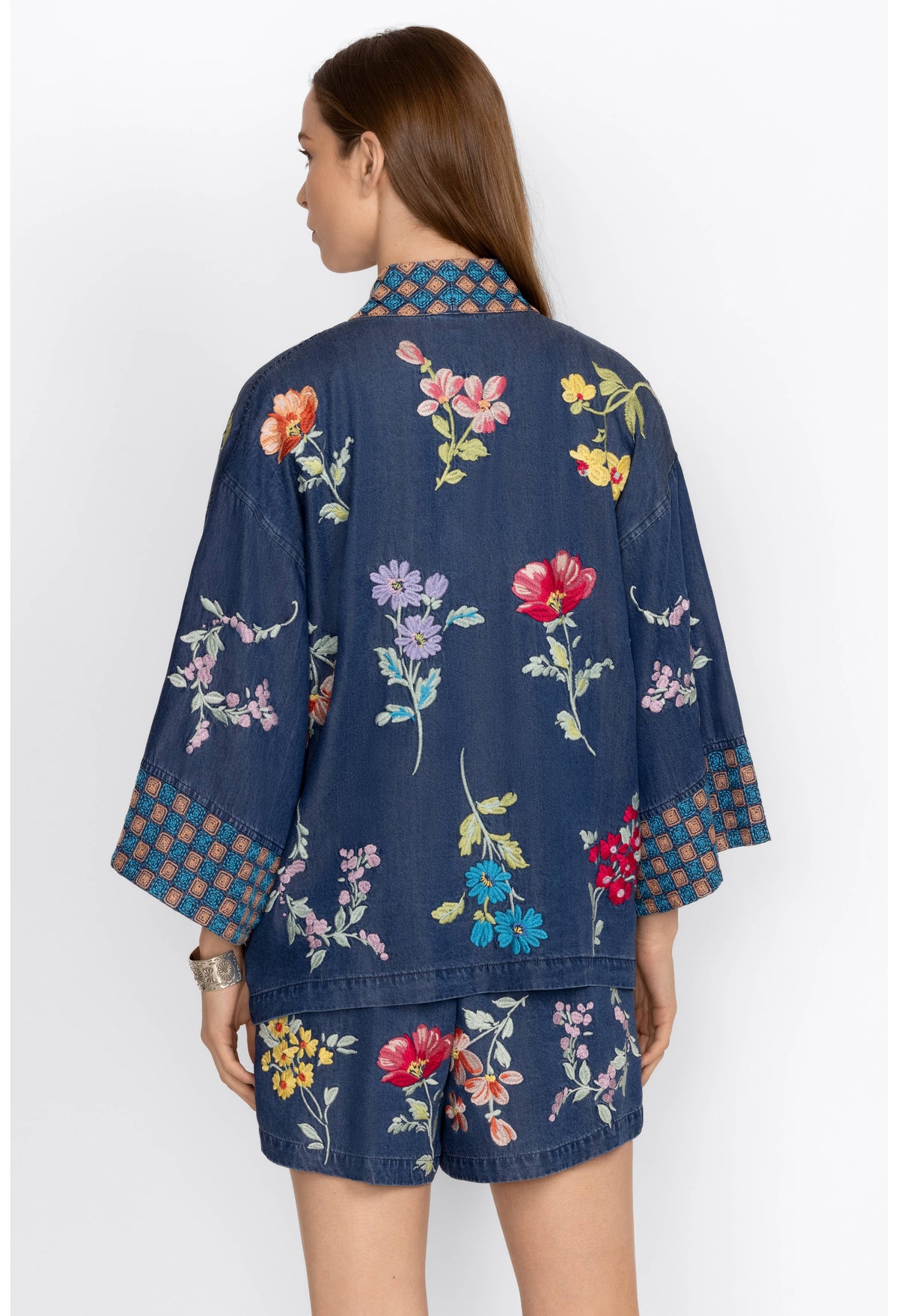 EVANGELINE TENCEL CROPPED KIMONO-JOHNNY WAS