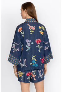 EVANGELINE TENCEL CROPPED KIMONO-JOHNNY WAS