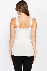 SEAMLESS LACE CORSET CAMI - M. RENA