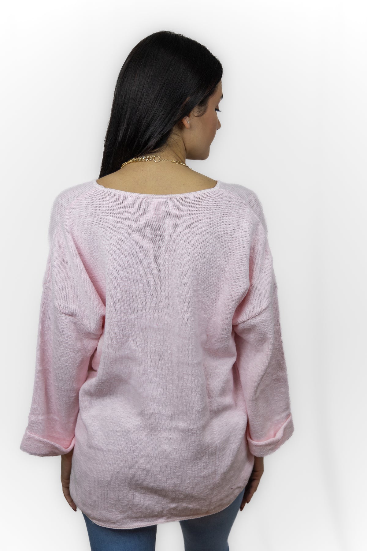 FAVORITE SWEATER V-NECK SLUB 100% COTTON - AVALIN