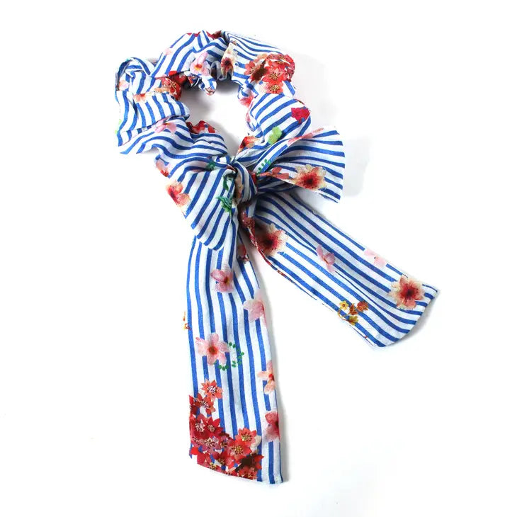 BLUE STRIPE HAIR SCARF-VISMAYA