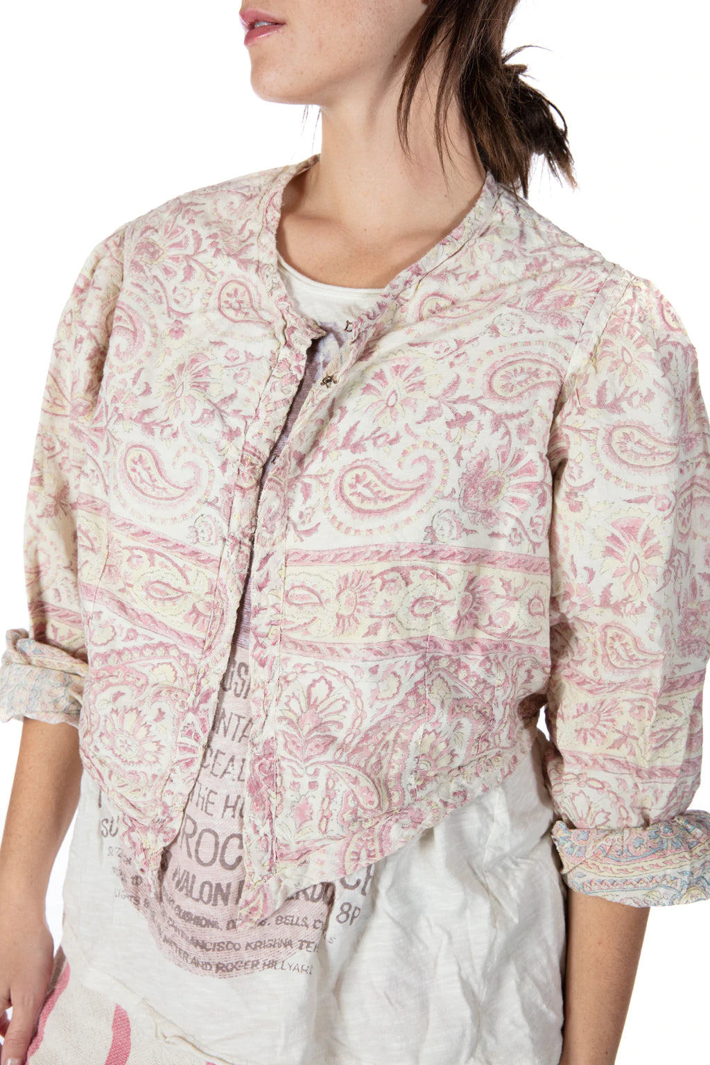 BLOCKPRINT LUIZA JACKET- Magnolia Pearl - JACKET 424