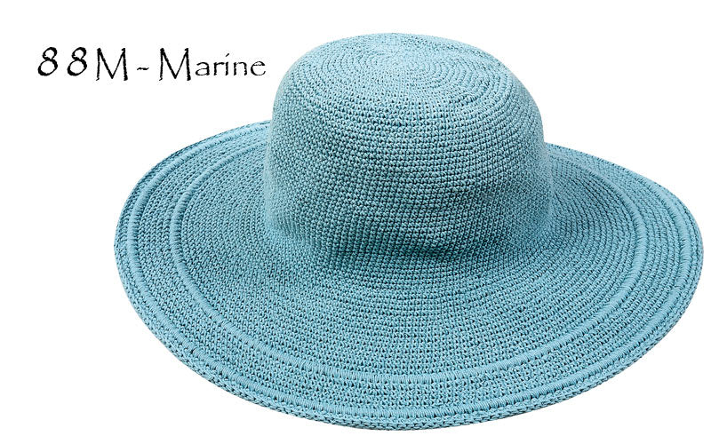 CROCHET WIDE BRIM HAT - LOST RIVER