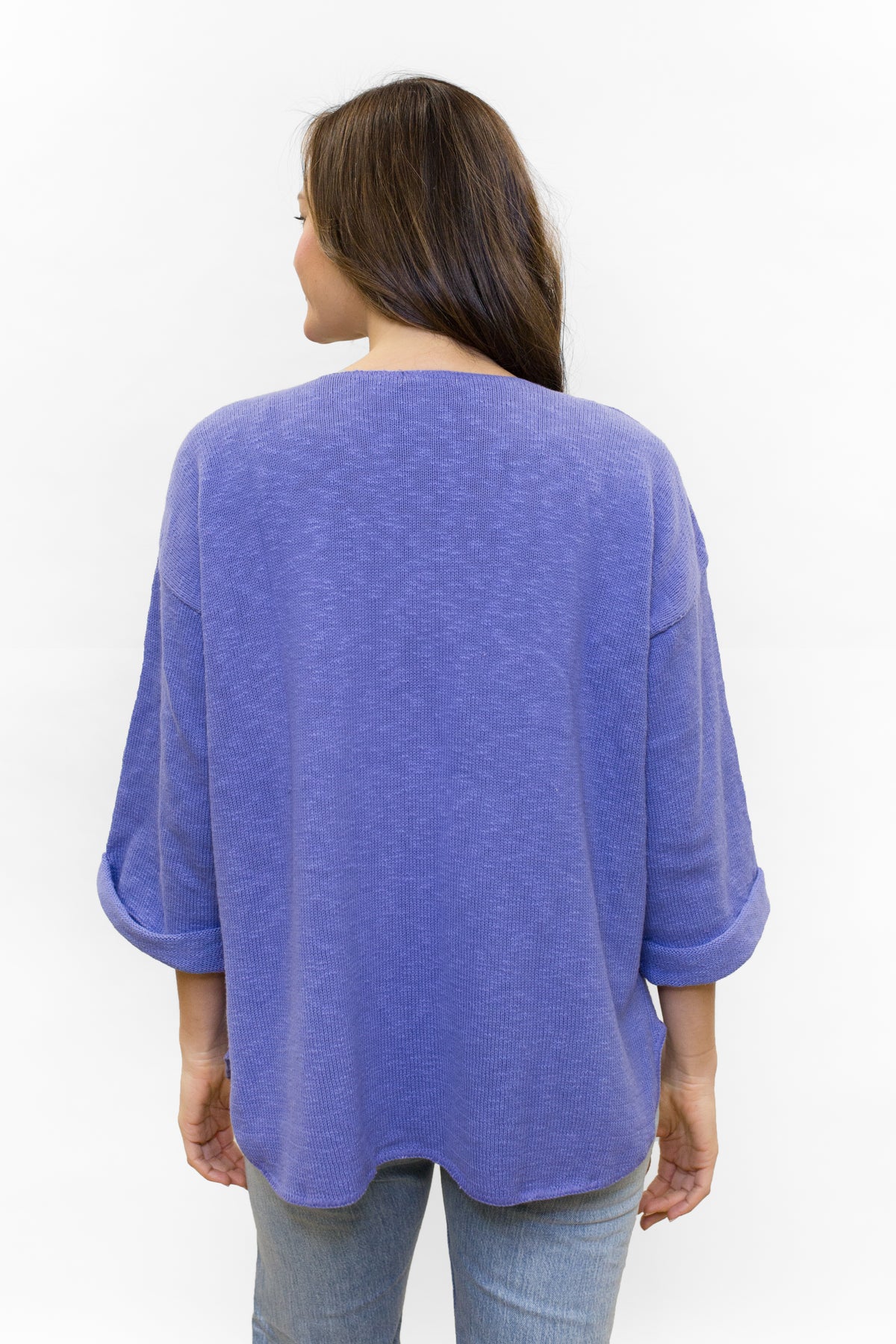 FAVORITE SWEATER V-NECK SLUB 100% COTTON - AVALIN