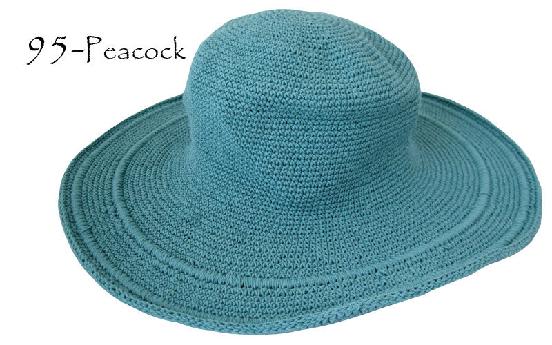 CROCHET WIDE BRIM HAT - LOST RIVER