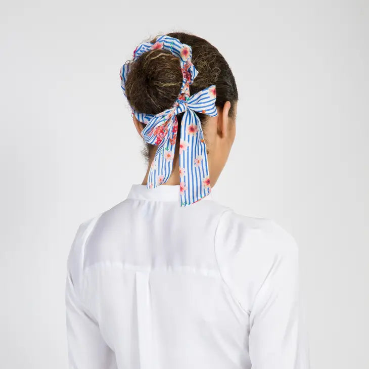 BLUE STRIPE HAIR SCARF-VISMAYA