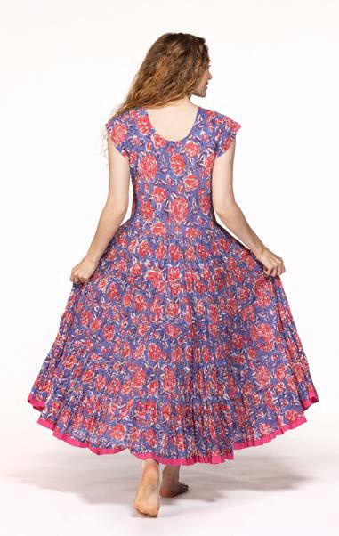 FUSCIA PERIWINKLE BOUQUET-AMBER DRESS-NILA RUBIA