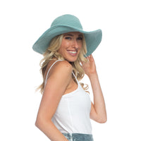 CROCHET WIDE BRIM HAT - LOST RIVER