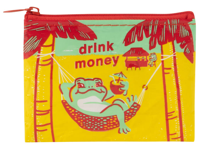 DRINK MONEY COIN PURSE - BLUE Q