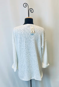 FAVORITE SWEATER V-NECK SLUB 100% COTTON - AVALIN