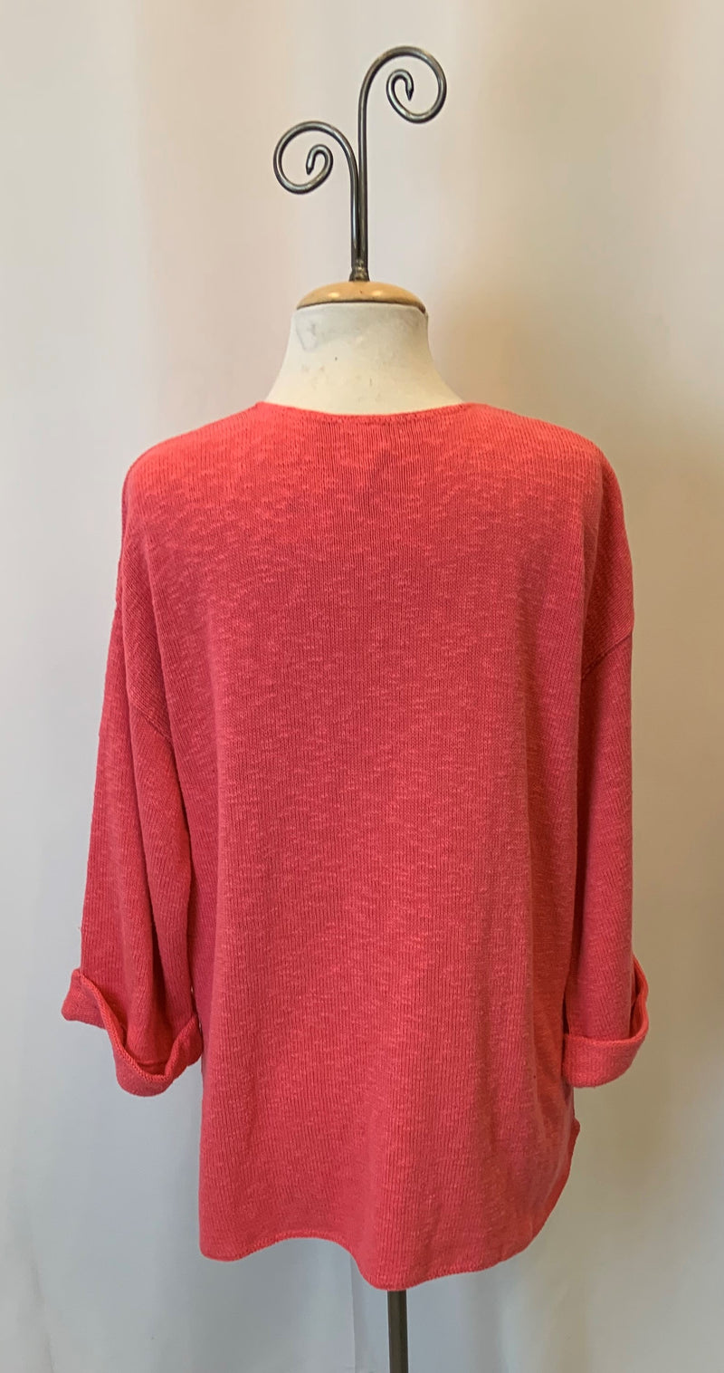 FAVORITE SWEATER V-NECK SLUB 100% COTTON - AVALIN