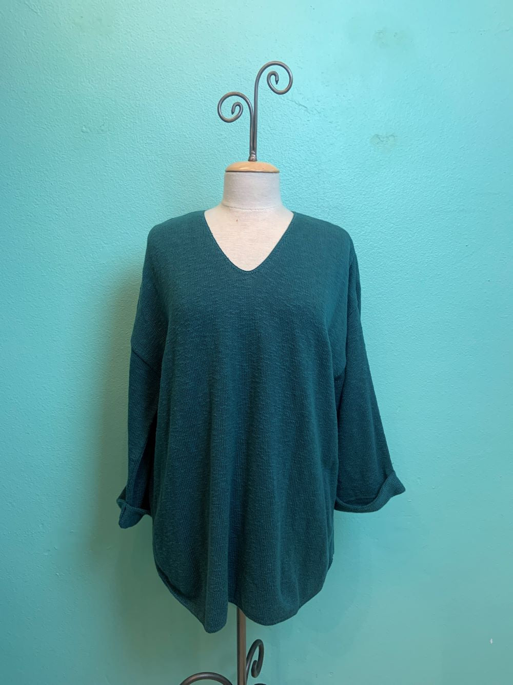 FAVORITE SWEATER V-NECK SLUB 100% COTTON - AVALIN