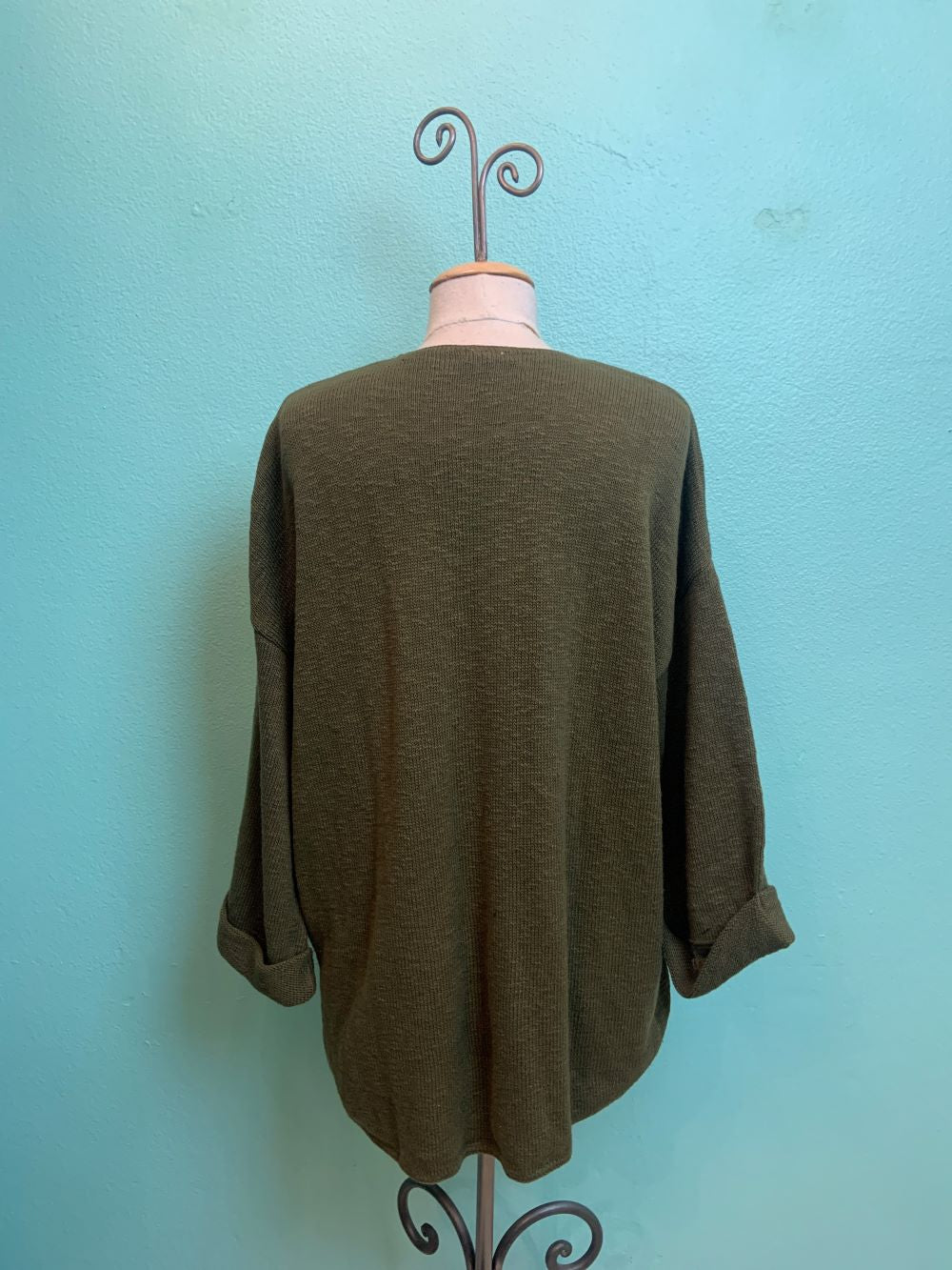 FAVORITE SWEATER V-NECK SLUB 100% COTTON - AVALIN